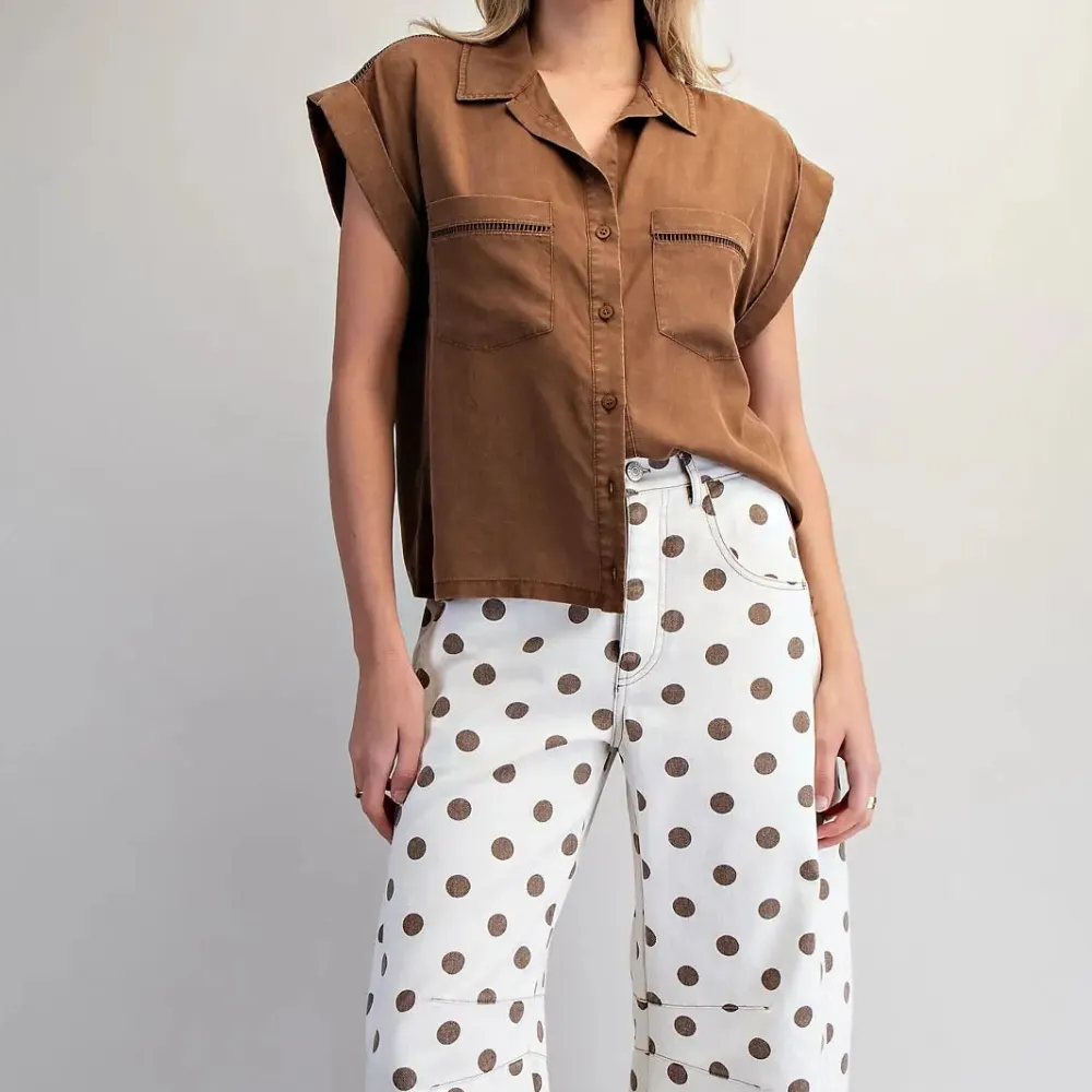 Ladder Stitch Pocket Top