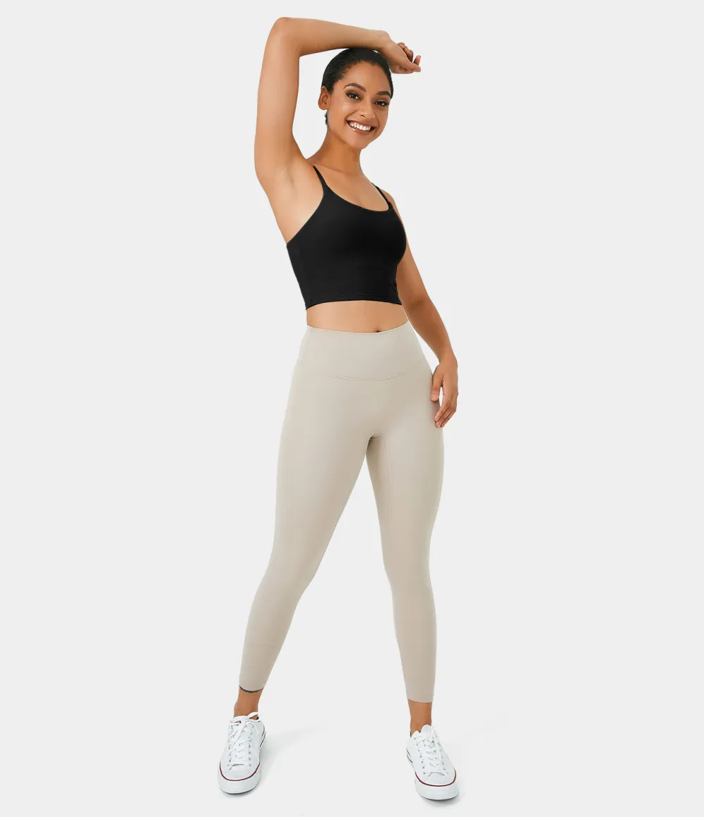 Basic Padded Workout Cropped Tank Top