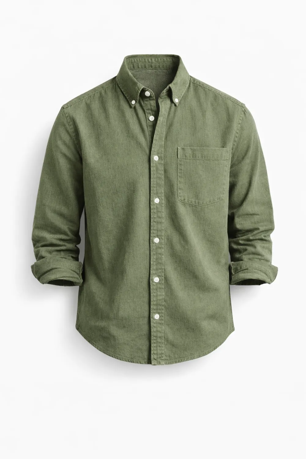 Refined Chest Pocket Classic Long Sleeve Shirt