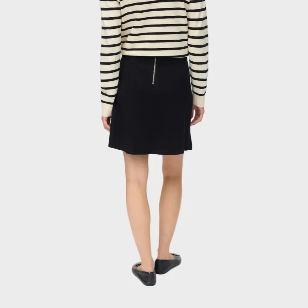 Flared Knit Mini Skirt
