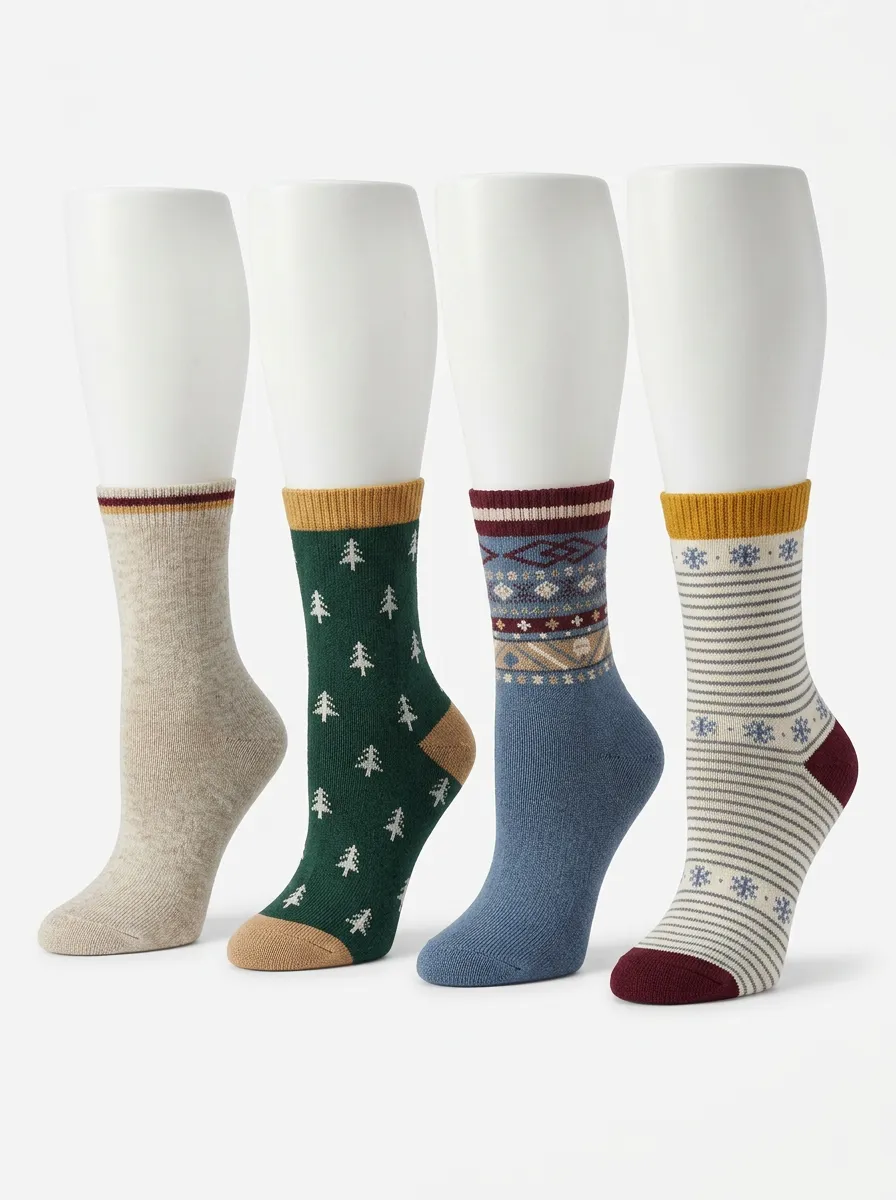 Women's Four Pair Casual Socks