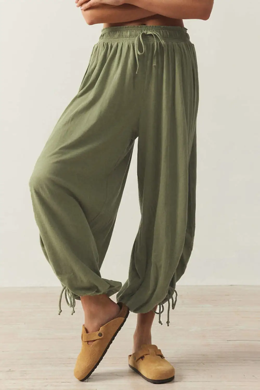 Everyday Drawstring Ruched Pants