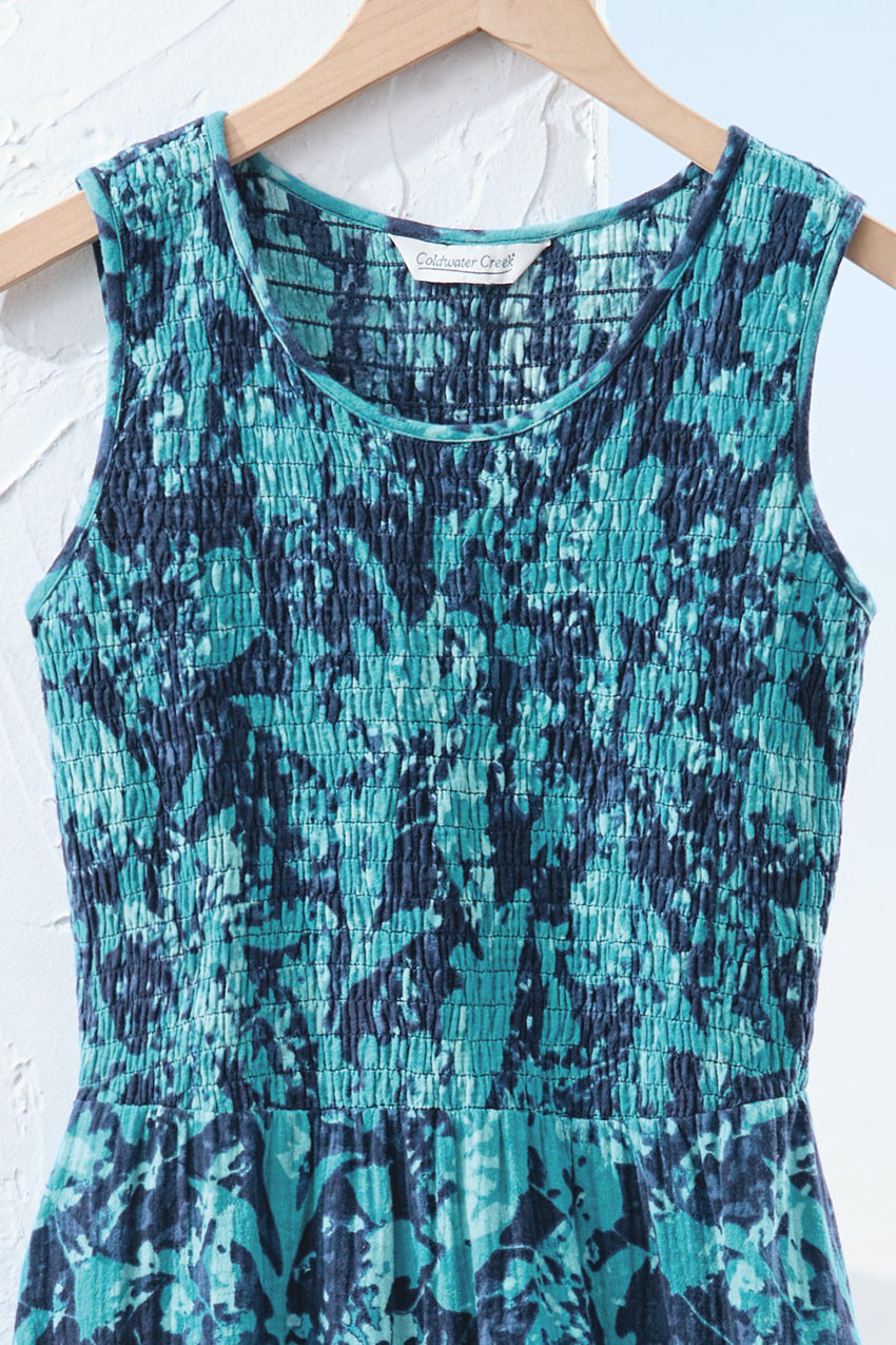 Shadow Dance Smocked Gauze Dress