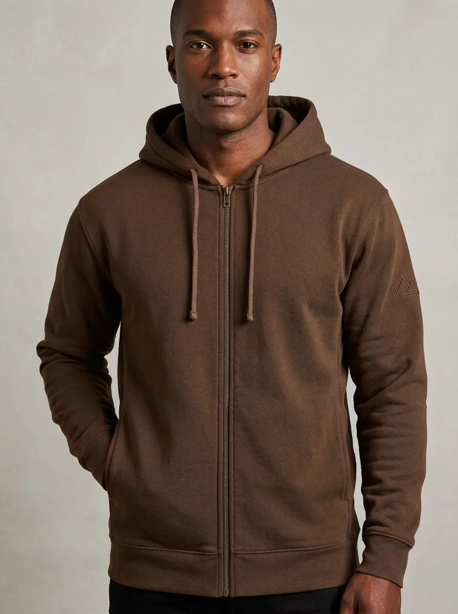 Men's Triangle Graphic Full-Zip Hoodie