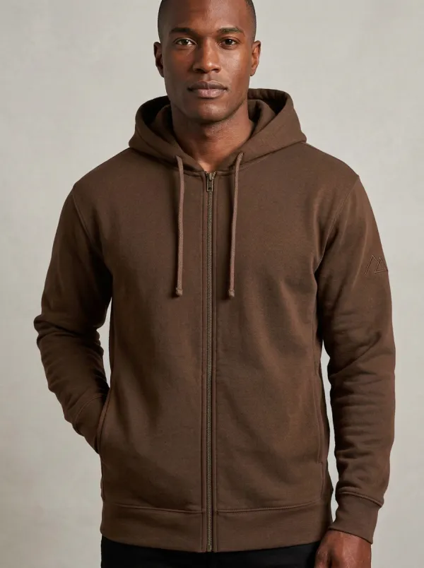 Men's Triangle Graphic Full-Zip Hoodie