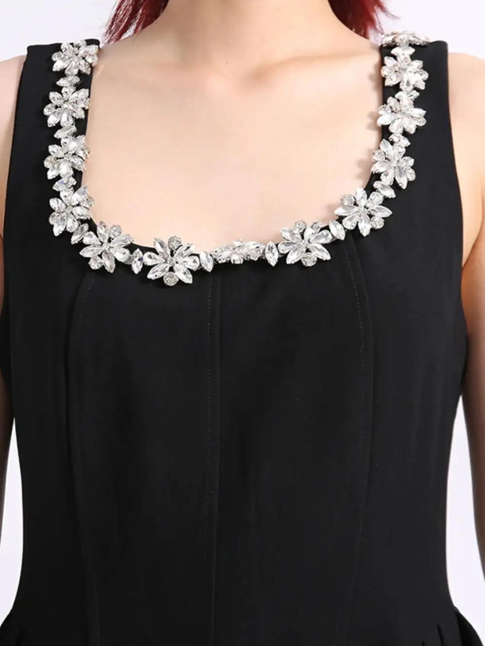 Floral Scoop Neck Sleeveless Dress Casual
