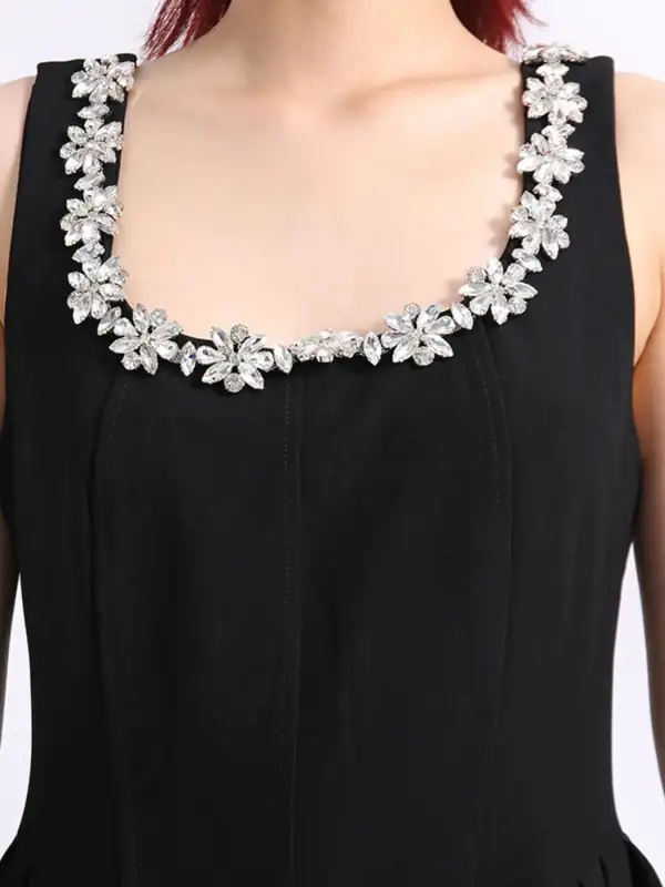 Floral Scoop Neck Sleeveless Dress Casual