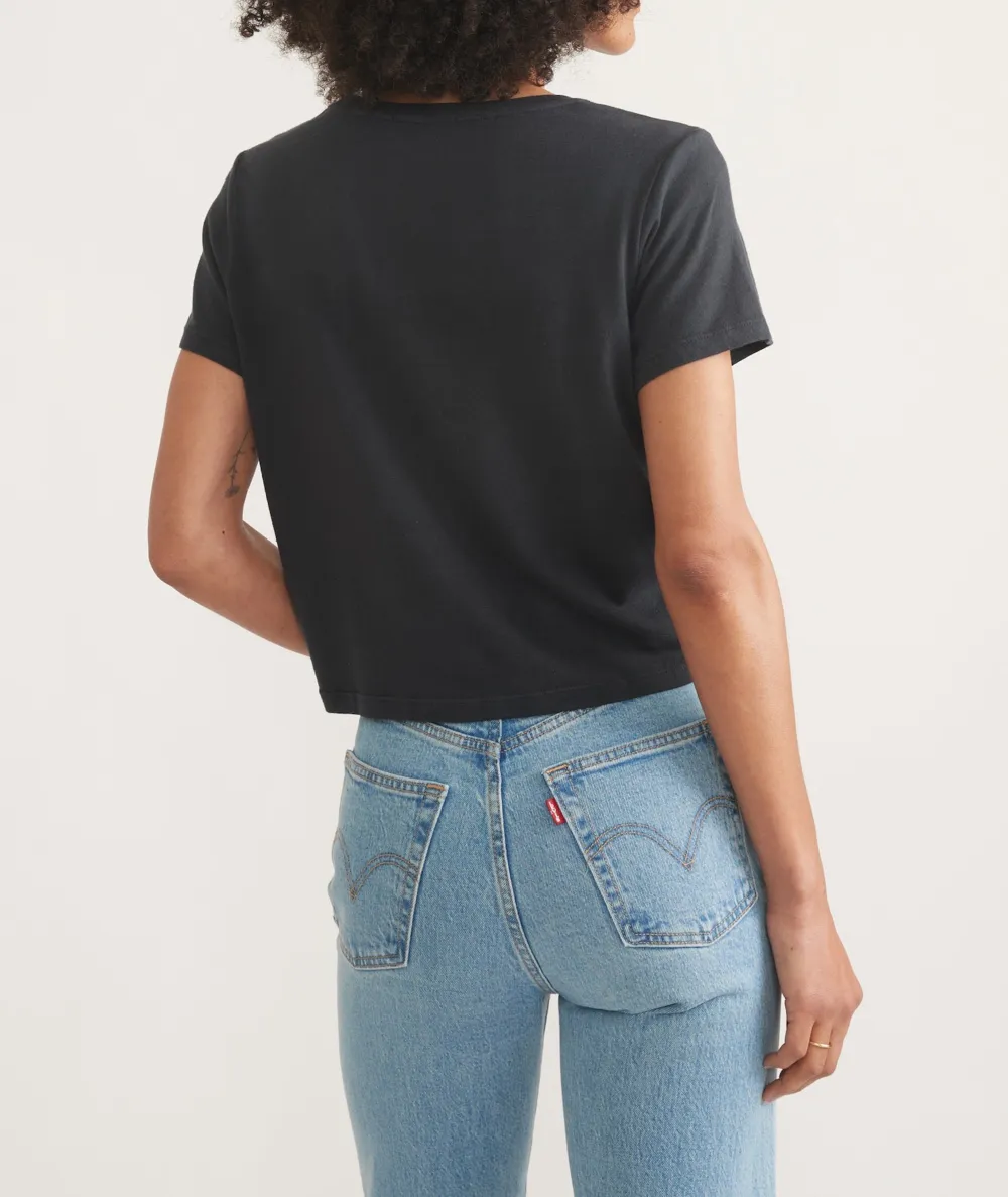 Slim Fit Faded Crew Neck Tee