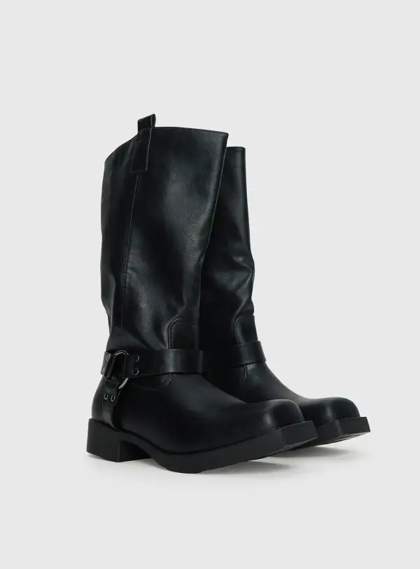 Easygoing Stacked Heel Boots