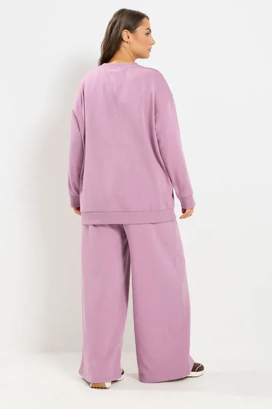 Light Pink Sweatshirt & Jogger Set