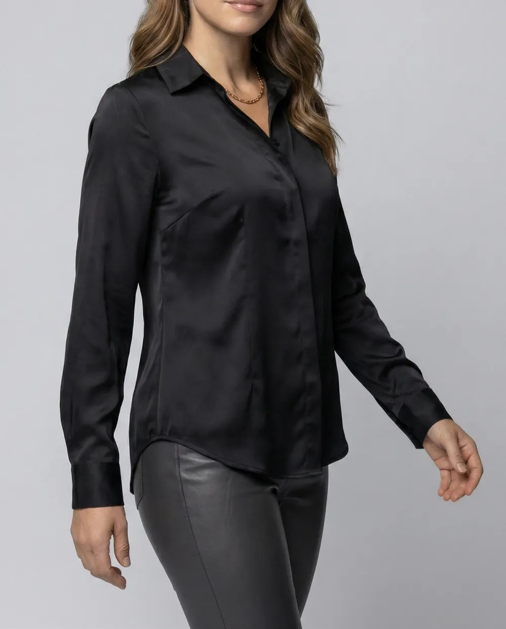 Versatile Satin Blouse