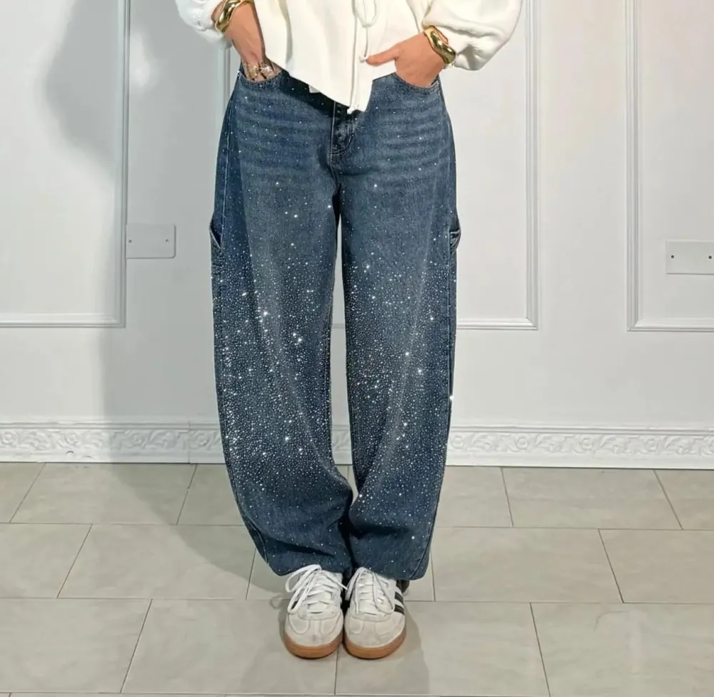 Baggy Cargo Denim Pants