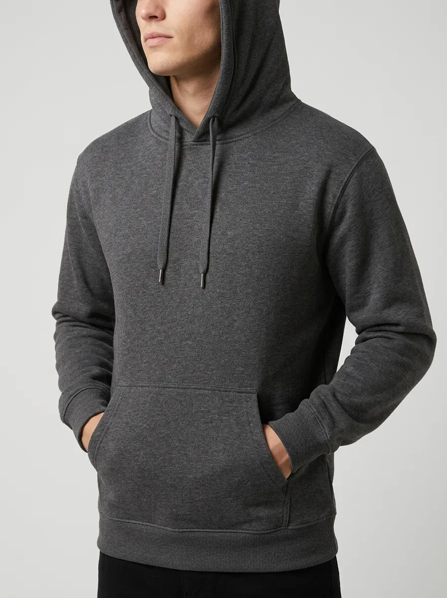Men's Minimal Printed Hoodie