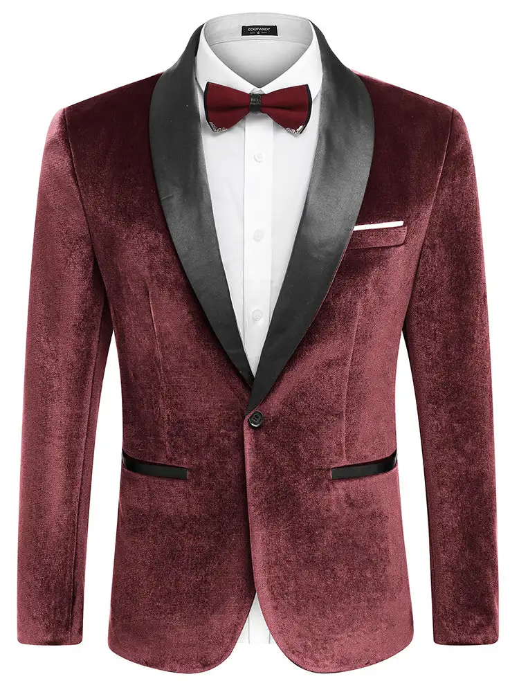 Velvet Tuxedo Blazer Jacket
