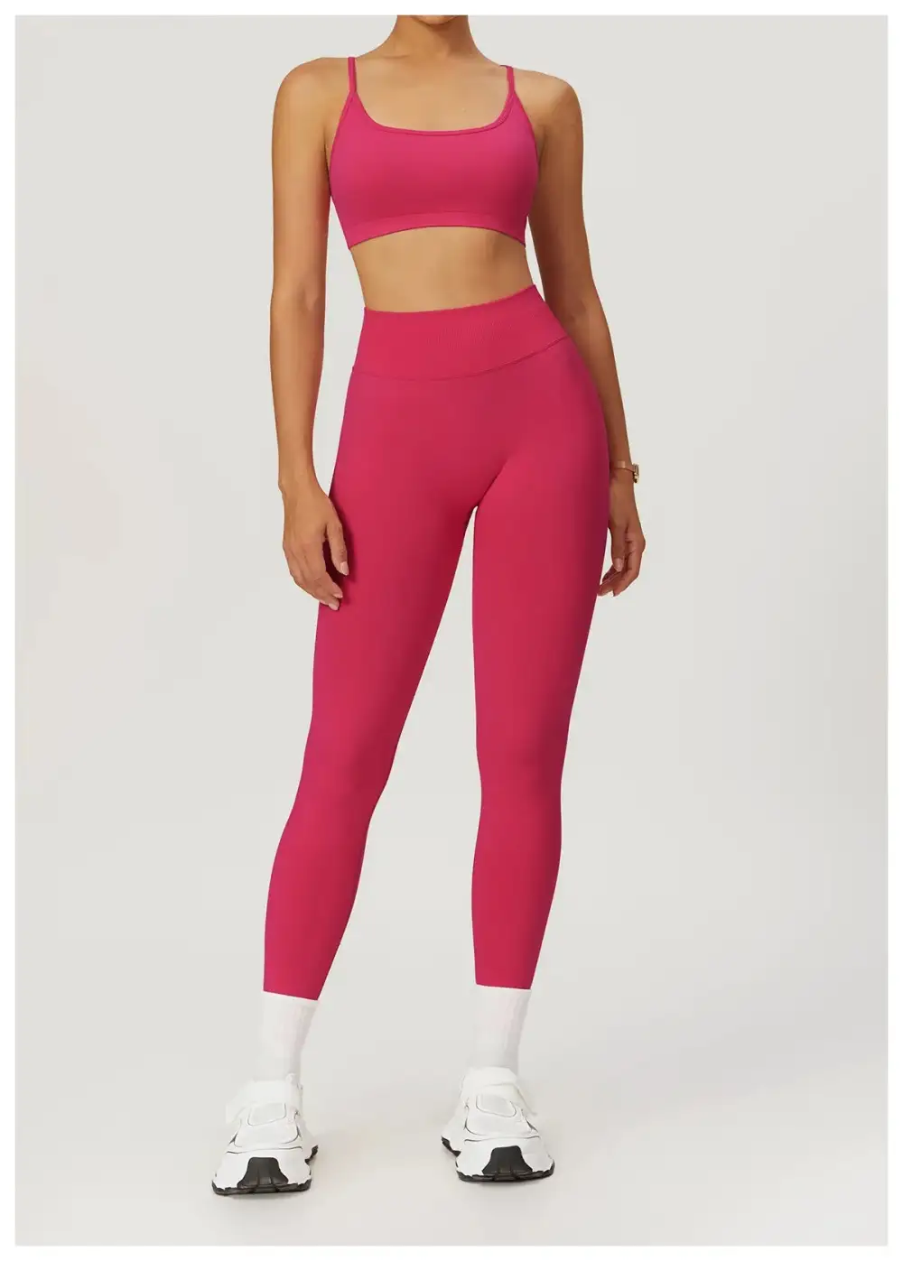 Seamless Yoga Set Gym Workout Fitness Sports Bra Leggings