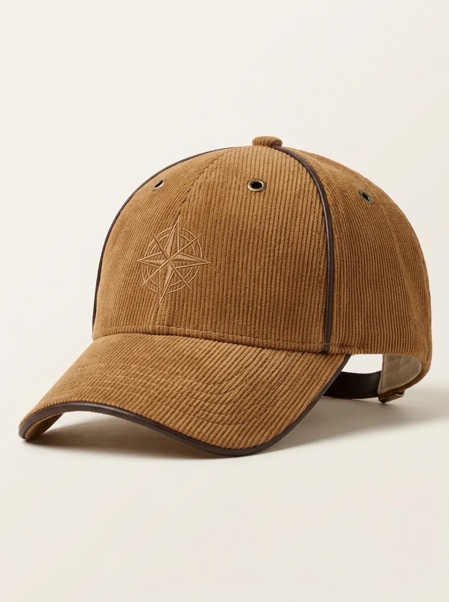 Everyday Baseball Cap Featuring Compass Embroidery