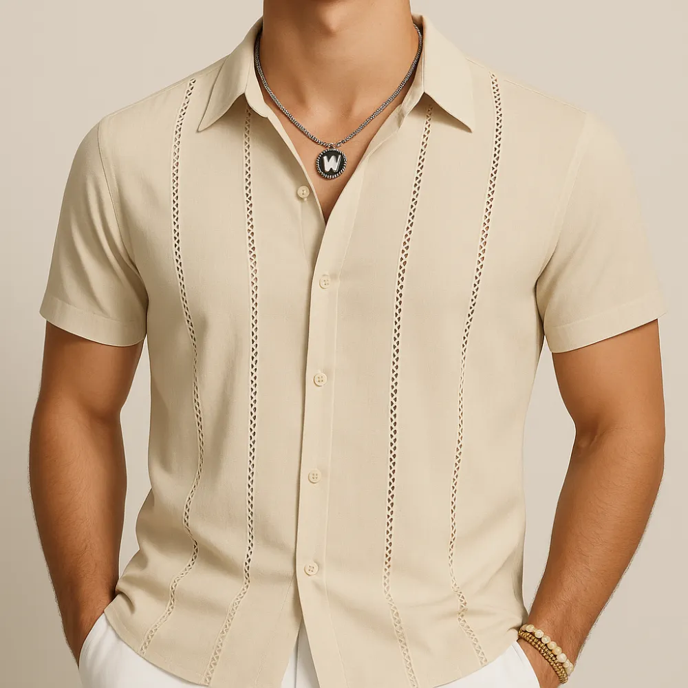 Khaki Cuban Style Summer
