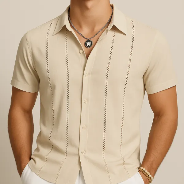 Khaki Cuban Style Summer