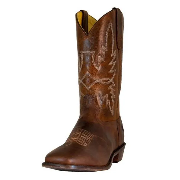 Washed Pull On Men's Denim Boots