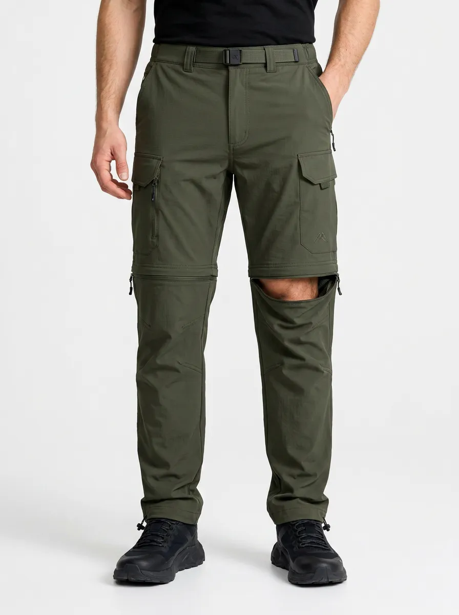 Men's Terrain Hiking Waterproof Zip-Off Tactical Cargo Pants