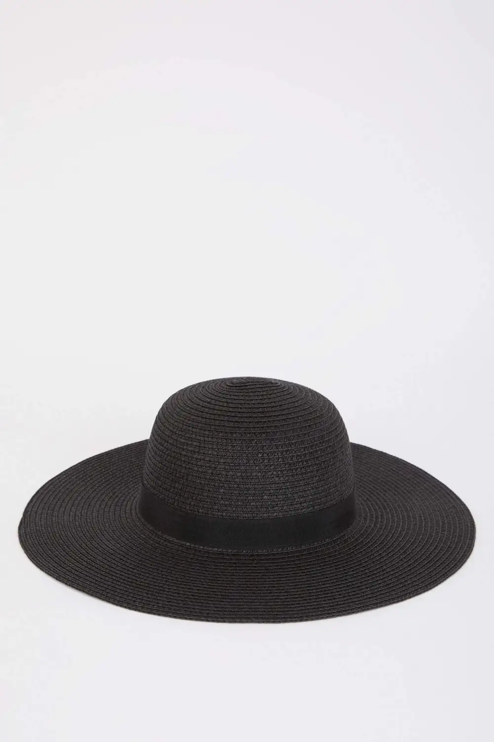 Bow-Decorated Straw Hat