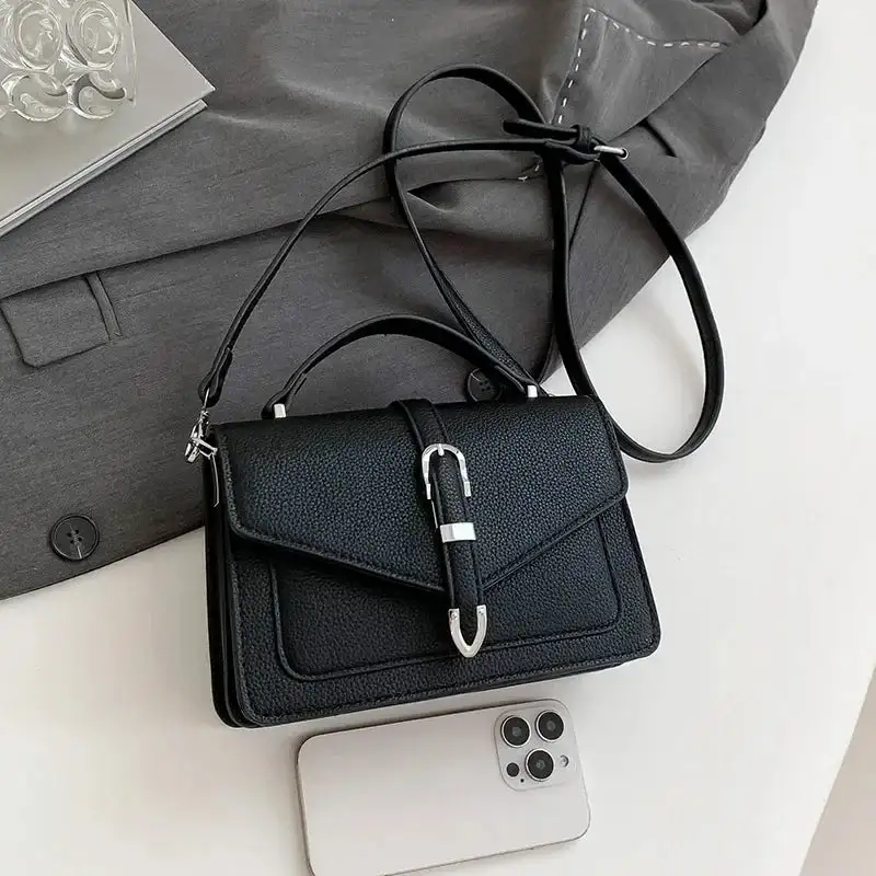 Classy Brown Pebbled Leather Satchel Bag