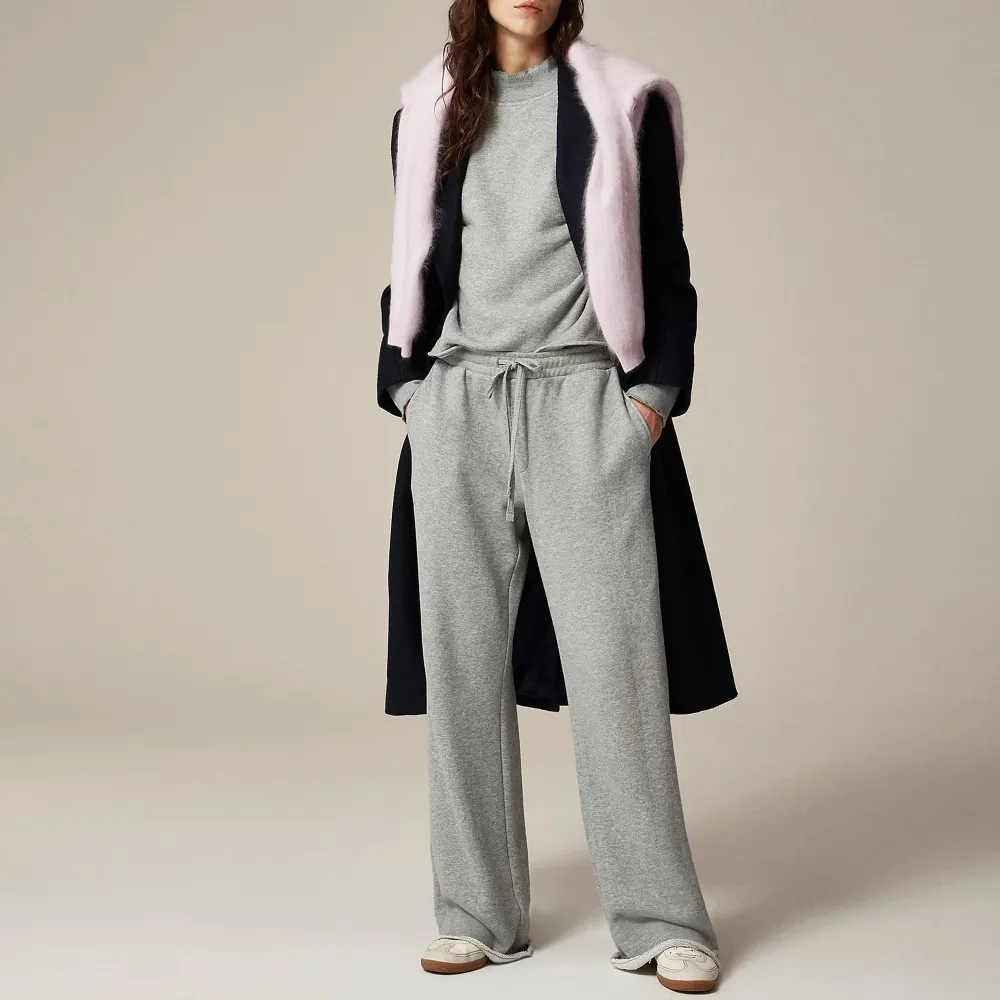 Casual Wide-Leg Stretch Sweatpants