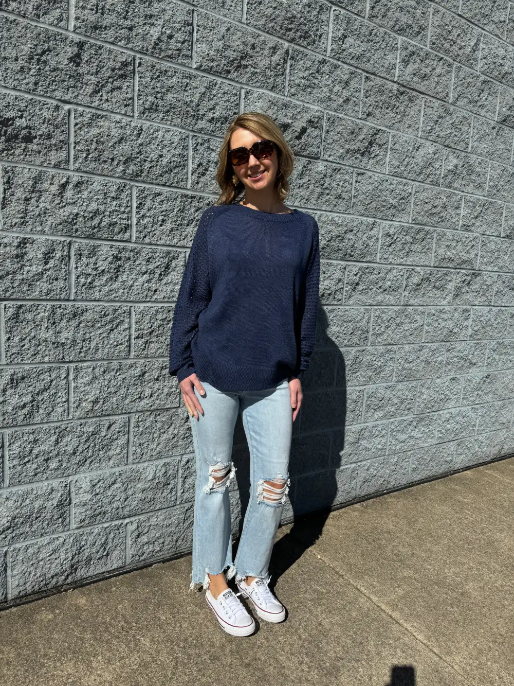 Sequin Flared Cropped Distressed Jeans