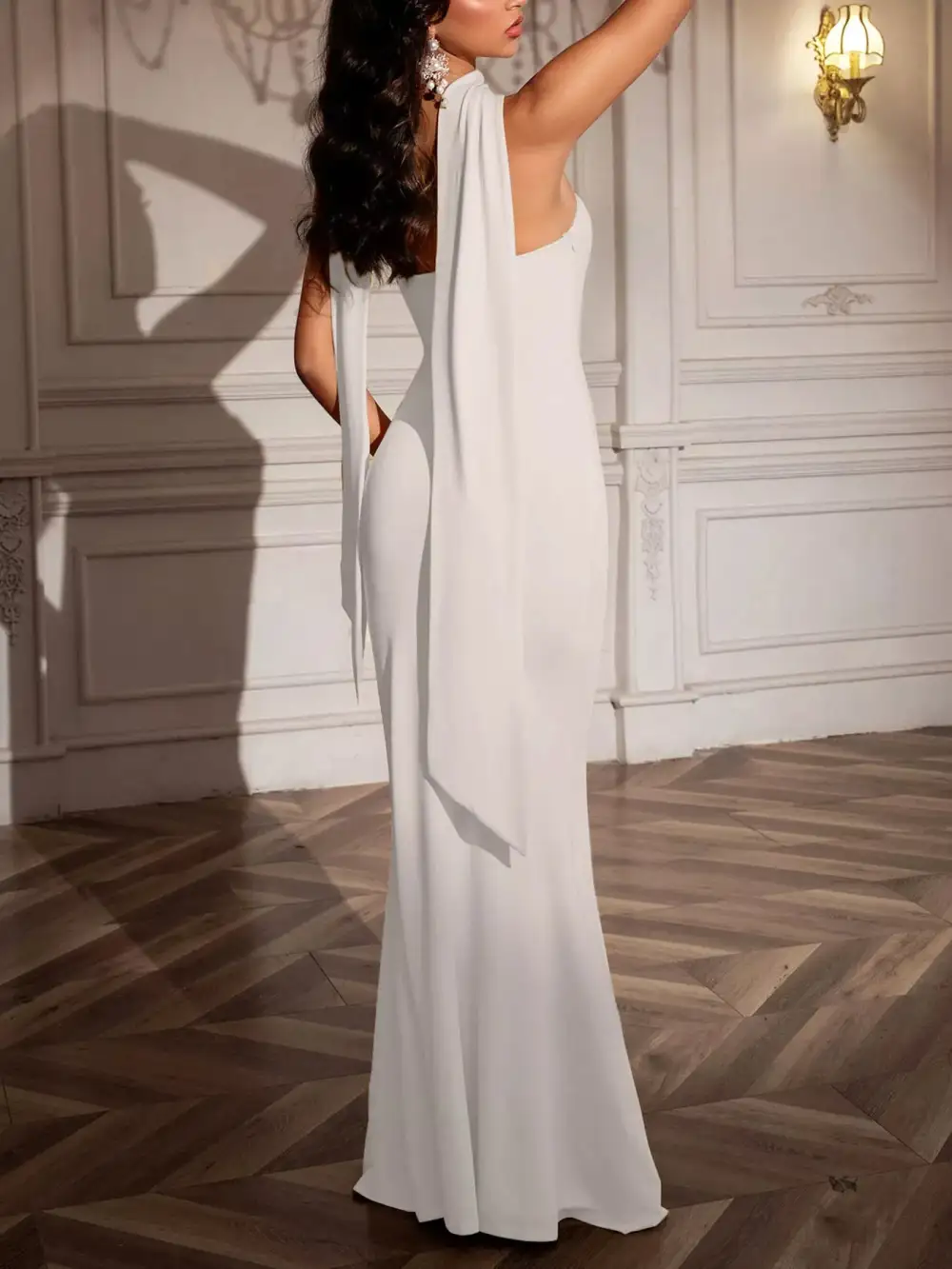 Drape Tube Maxi Dress