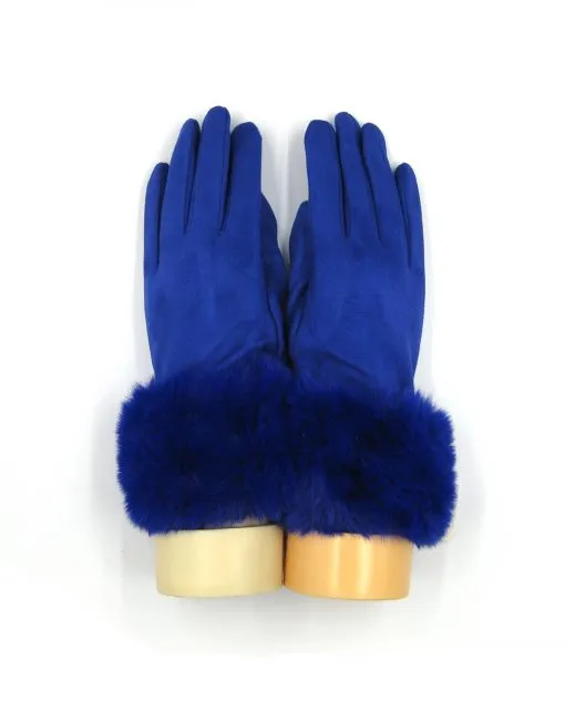 Classic Faux Fur Trim Gloves