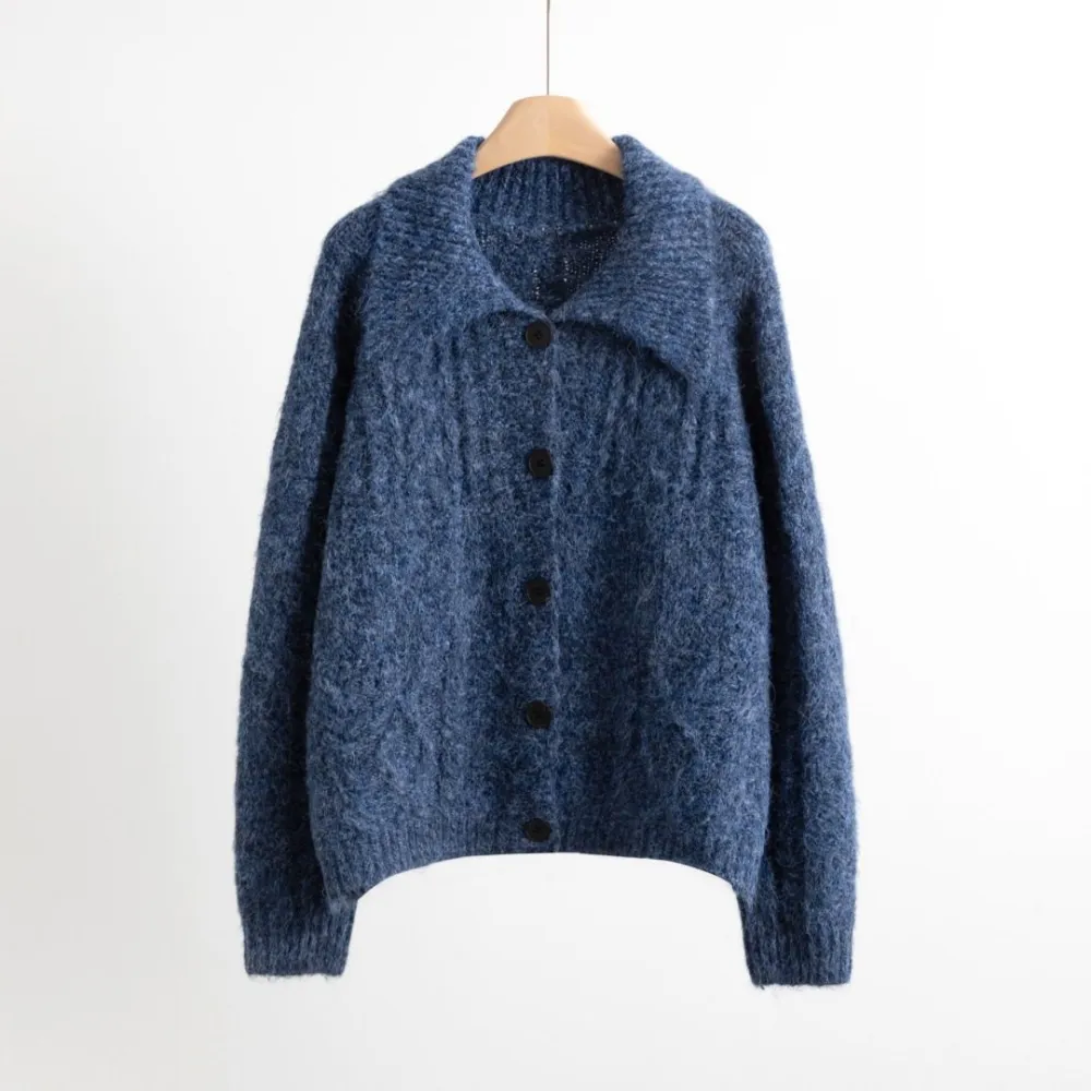 Women's Fleece Textured Cardigan