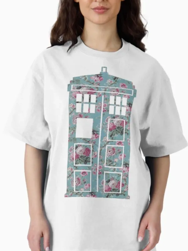 Women's Building Flower Round-neck Short-Sleeved T-Shirt