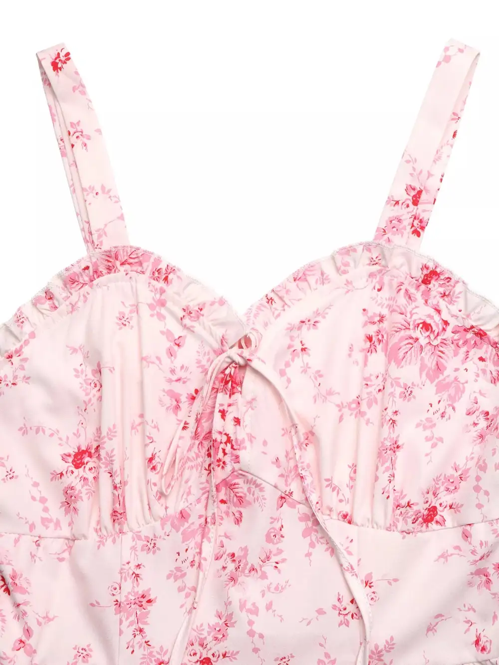 Polished Detail Floral Printed Ruffle Dress