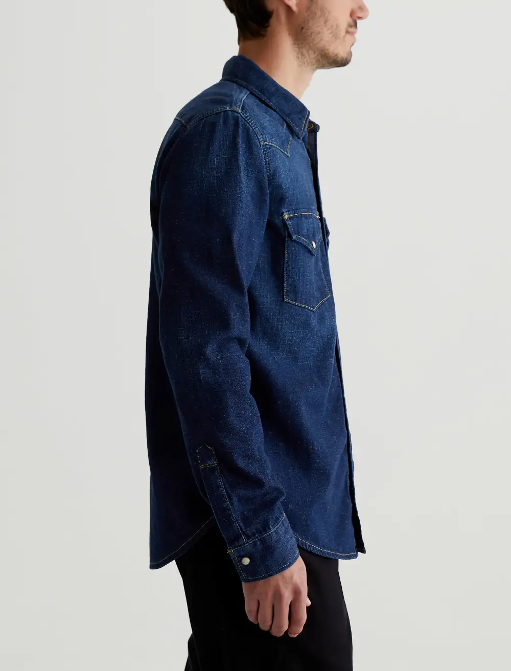 Men's Refined Five-Pocket Denim Shirt
