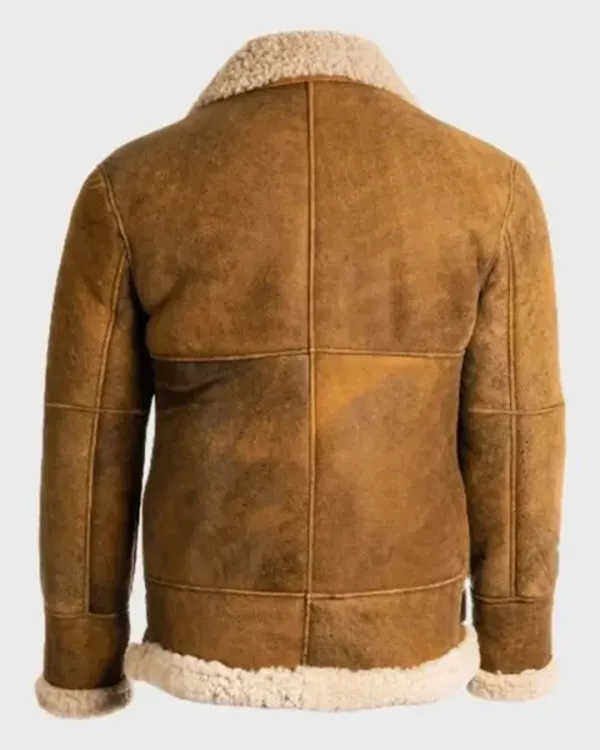 Refined Aviator Bomber Shearling Sheepskin Jacket