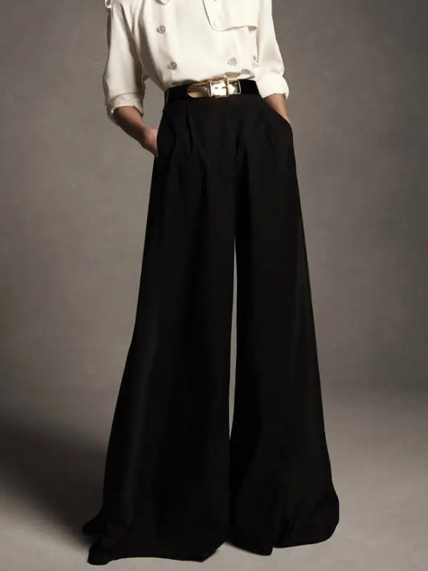 Women's Refined Fit High Waist Wide Leg Pants