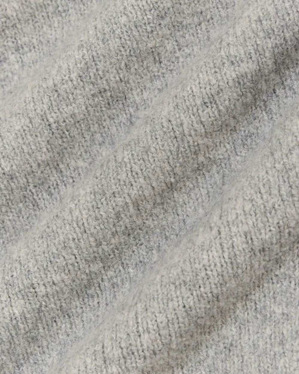 Heathered Grey Comfortable Knitted Sweater