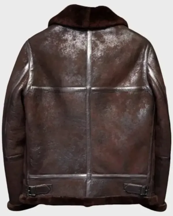 Aviator Bomber Biker Shearling Jacket