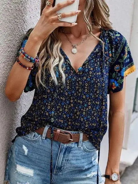 Floral Boho Top