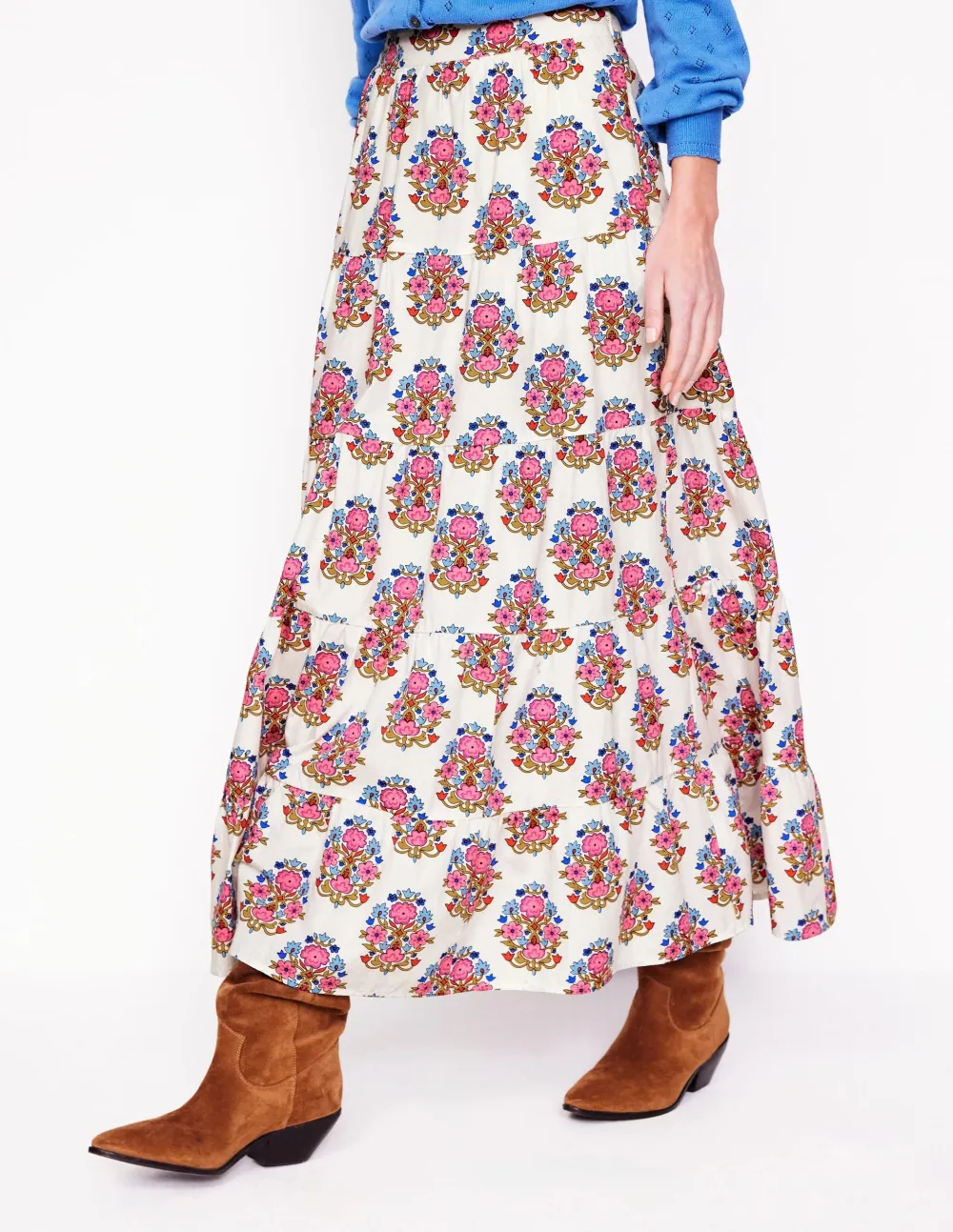 Nadia Poplin Maxi Skirt