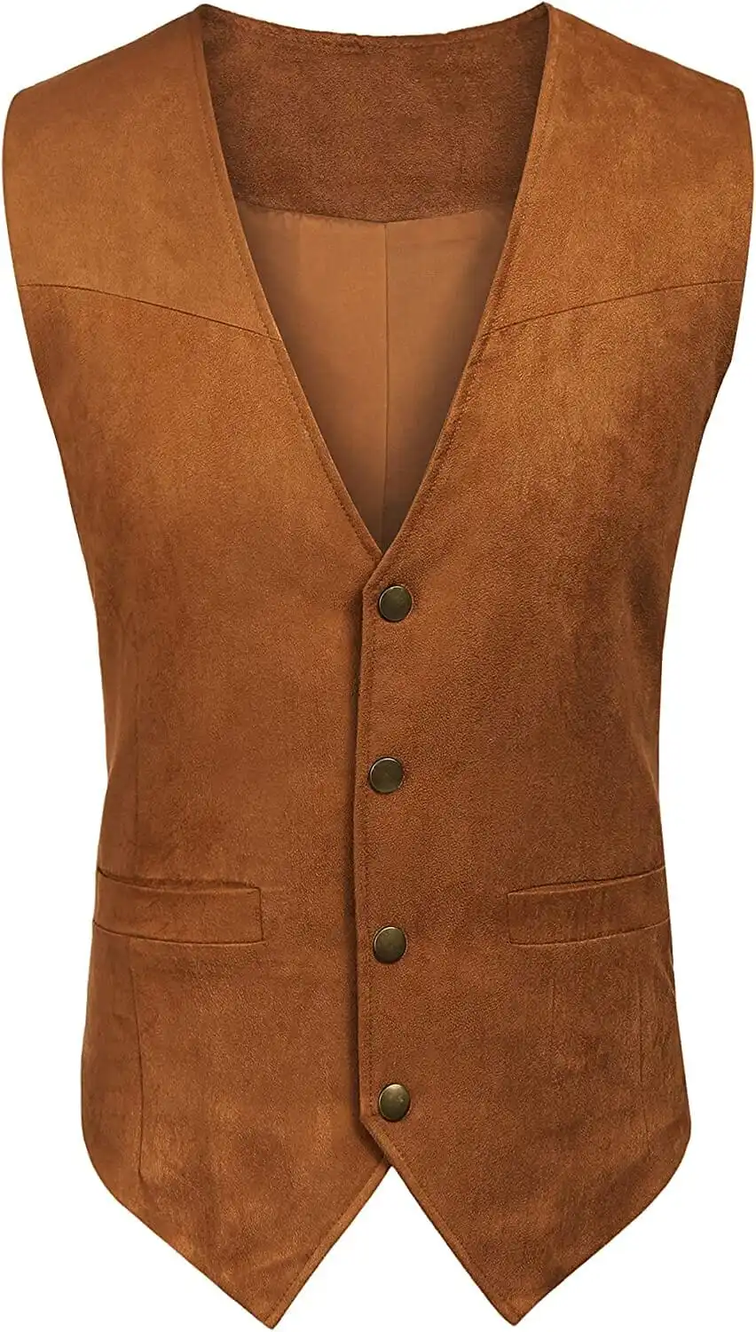 Clean Front Button Front Suit Vest