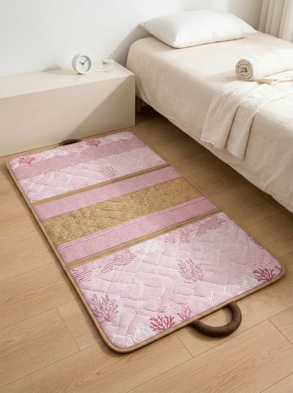 Summer Coastal Coral Pattern Pattern Cooling Mat