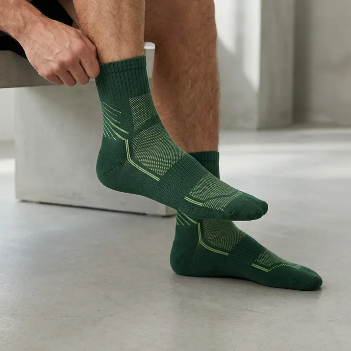 Men's Geometric Pattern Athletic Socks