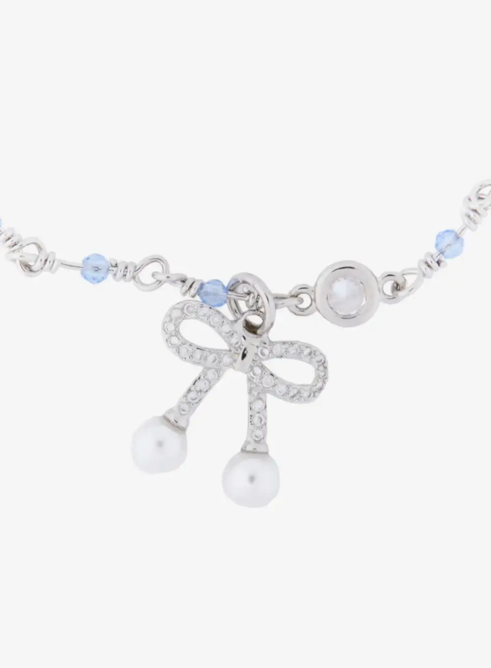 Ocean Ribbon Charm Necklace