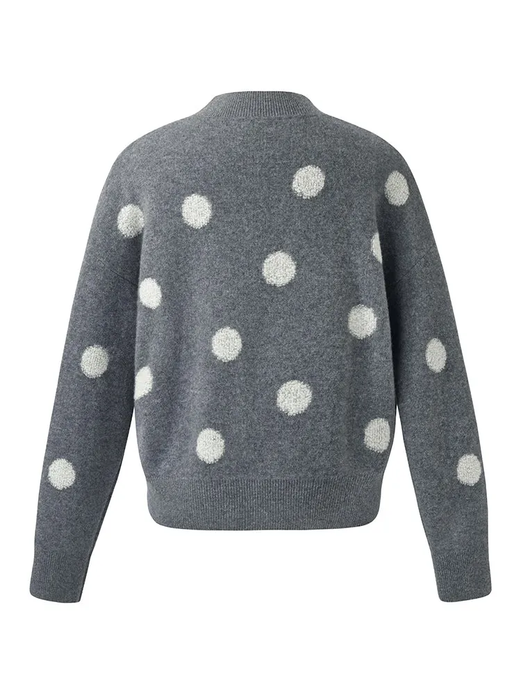 Wool Blend Sequins Women Sweater