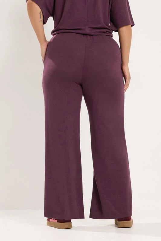 Purple Tie Waist Trousers detail 2
