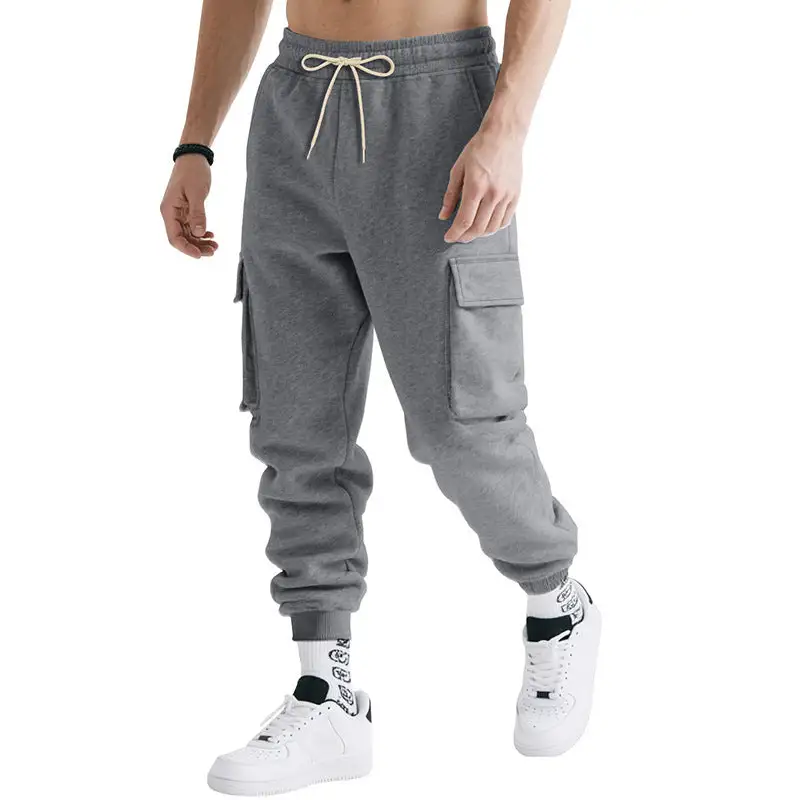 Men's Cargo Jogger Pants Pockets Waistband Cargo Pants