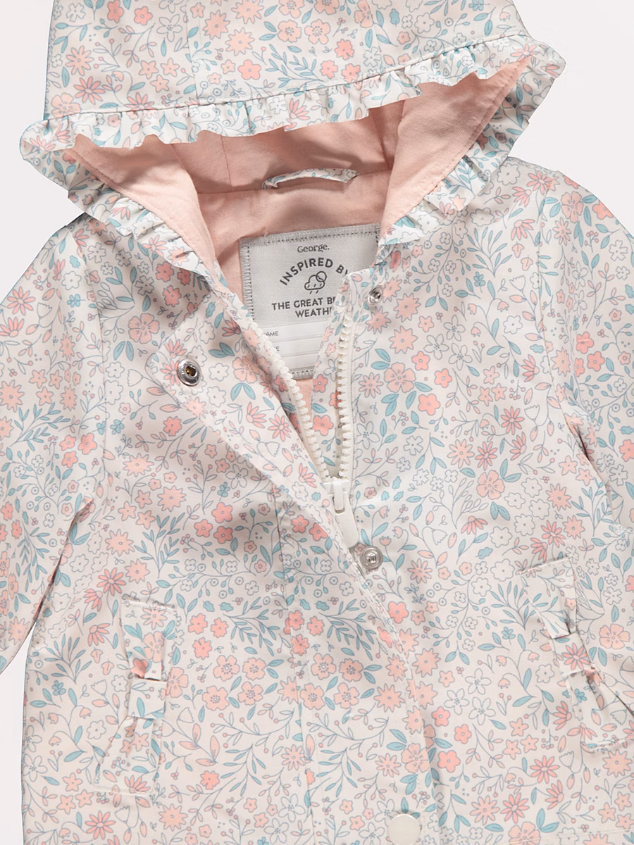 Ditsy Floral Hooded Fisherman Jacket detail 1