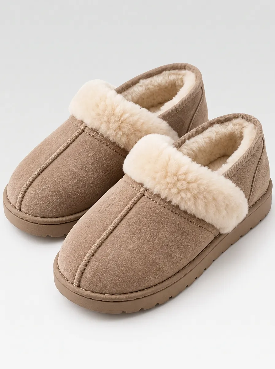 Comfy Slippers with faux fur lined finish