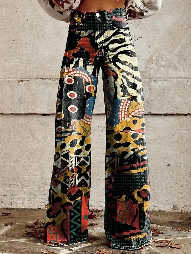 Wide Leg Floral Print